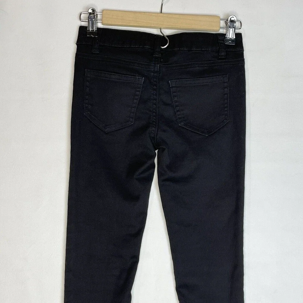 Girls Black Skinny Design Lab Chino Pants Size 8